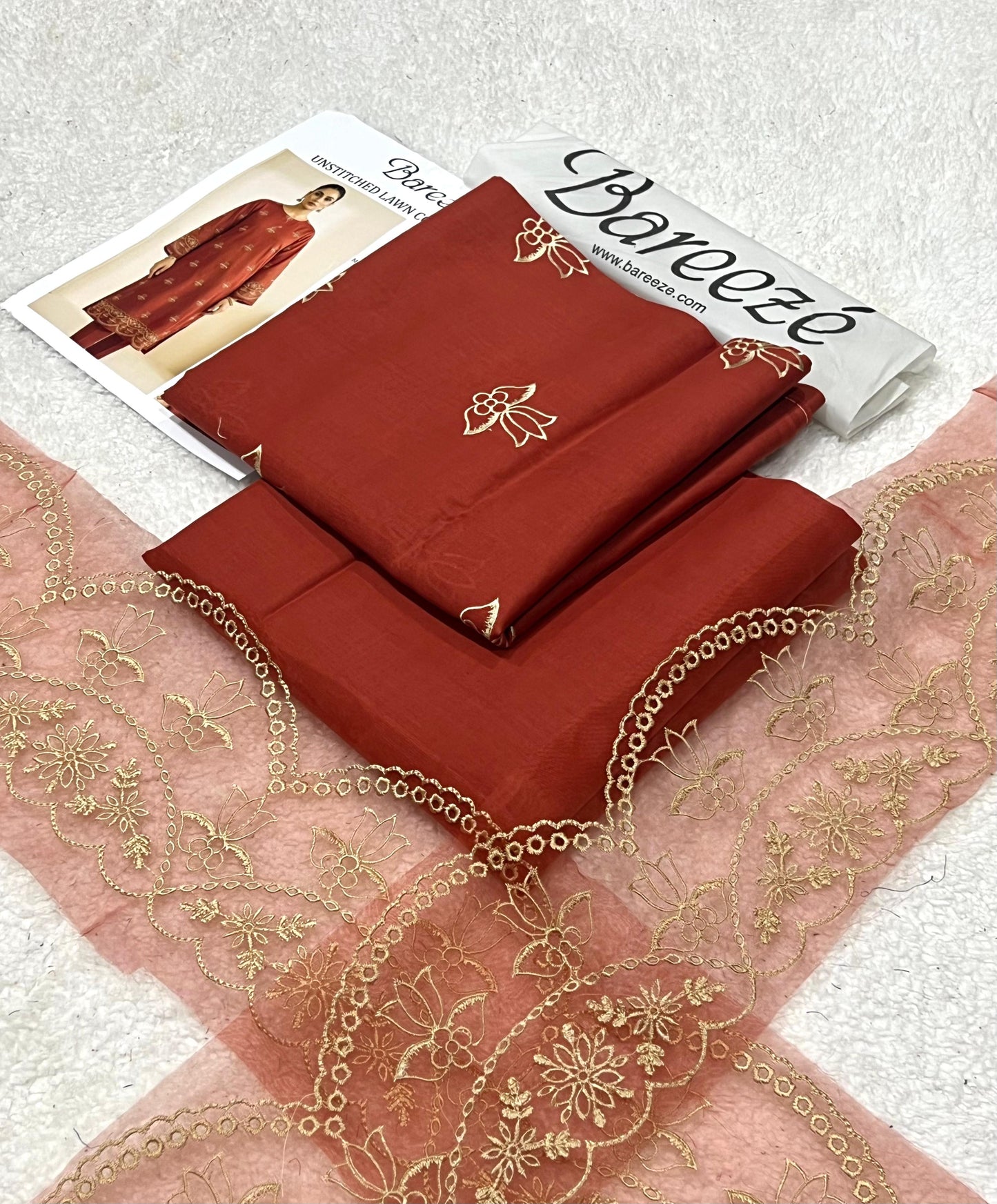 Bareeze Elegant Embroidered Lawn 2 Piece | Soft Summer Collection