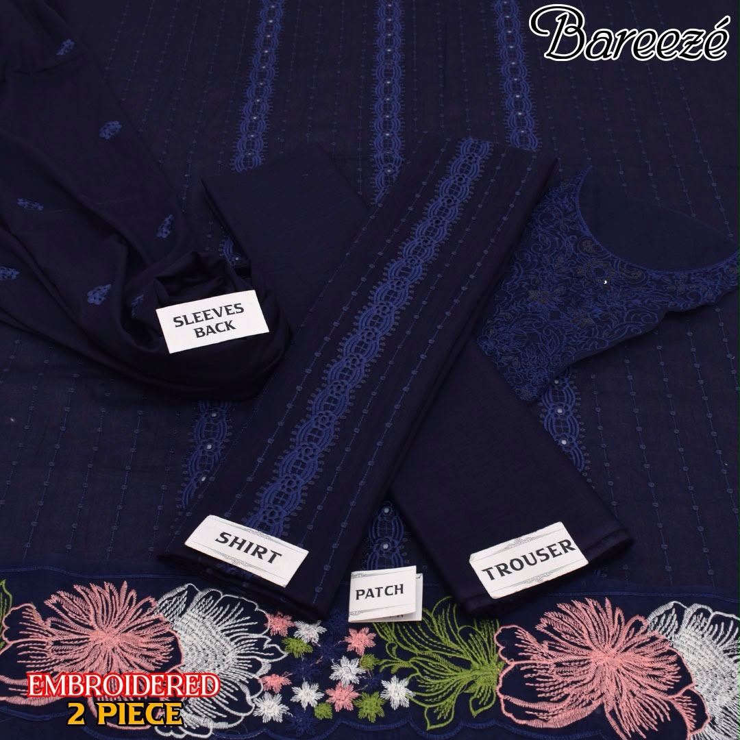 Bareeze Luxury Lawn 2 Piece Suit | Heavy Embroidered Collection