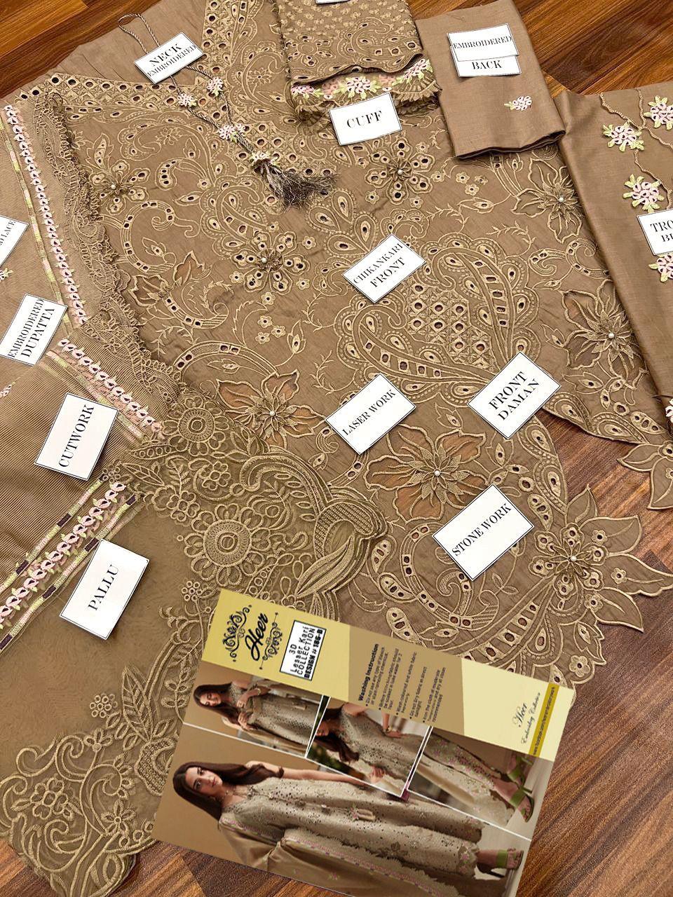 Luxury Chikankari Embroidered Lawn 3 Piece Suit