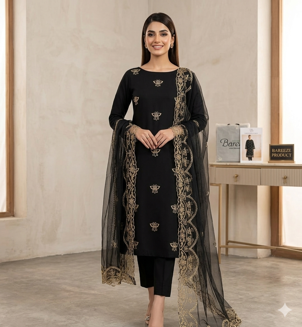 Bareeze Elegant Embroidered Lawn 2 Piece | Soft Summer Collection