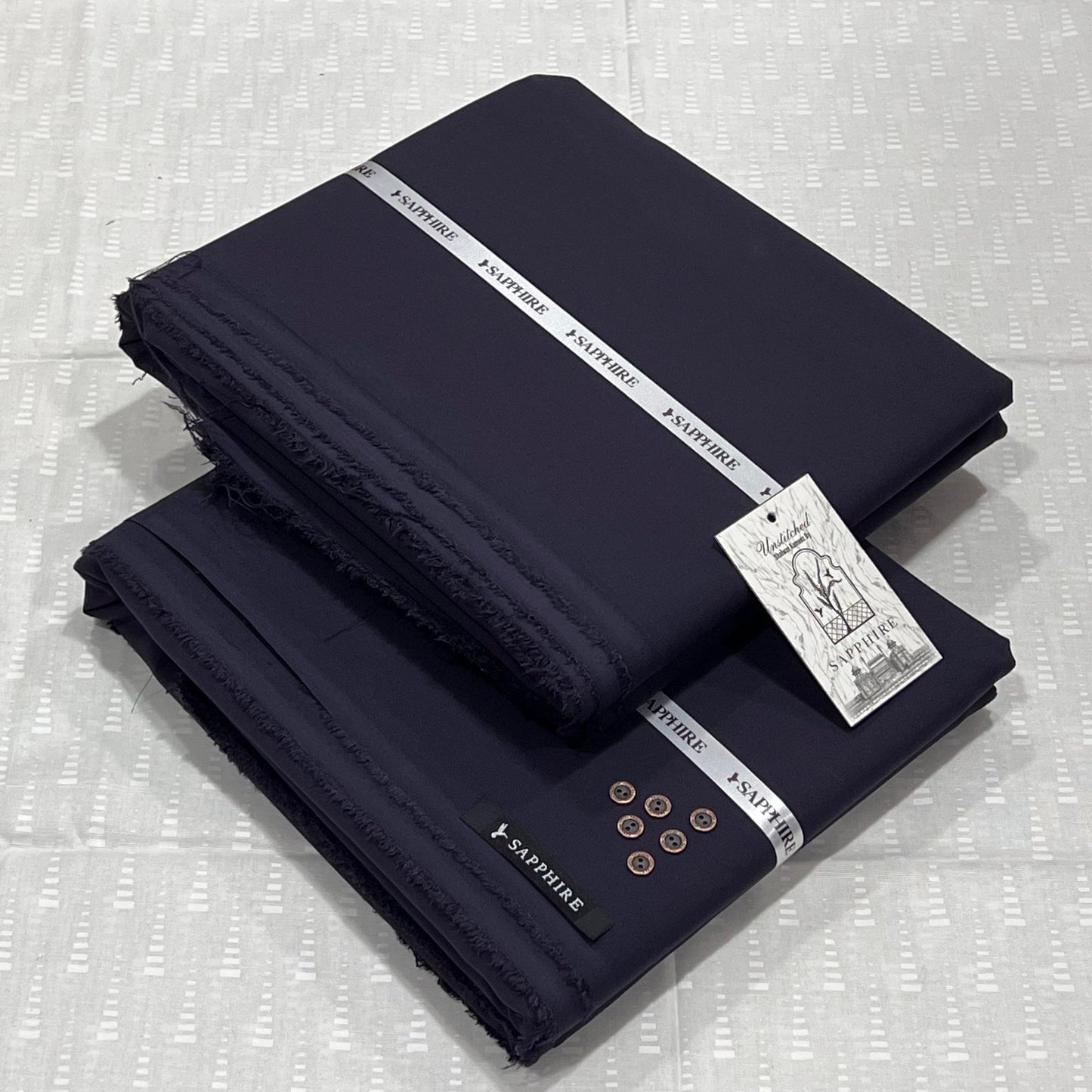 Luxury Sapphire Wash n Wear Fabric – Soft Formal Men’s Collection