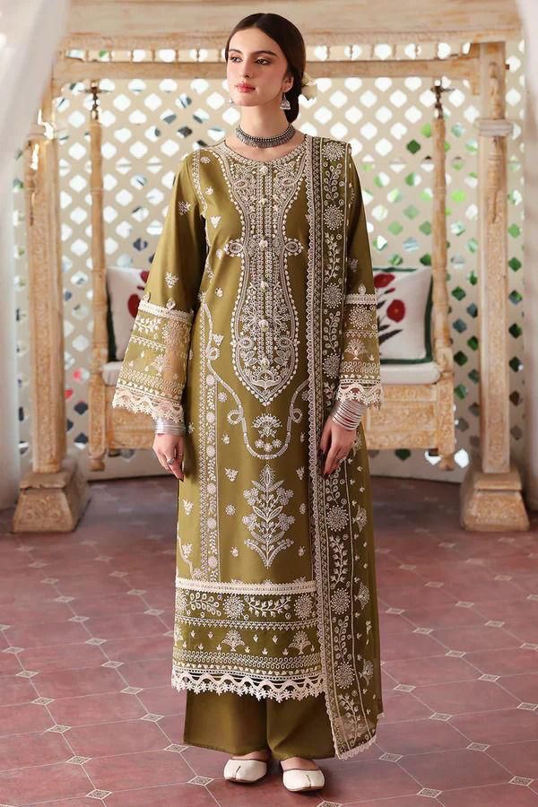 Luxury Embroidered Lawn Dress by Mahnur – Summer Collection