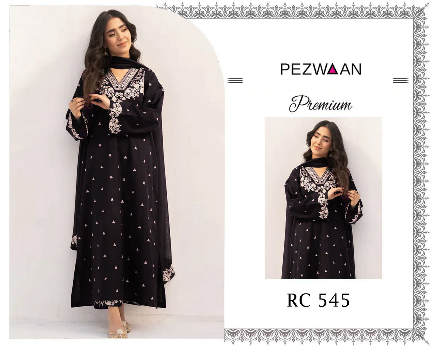 Paazwaan Air Jet Lawn 90-70 Unstitched 3 Piece Dress