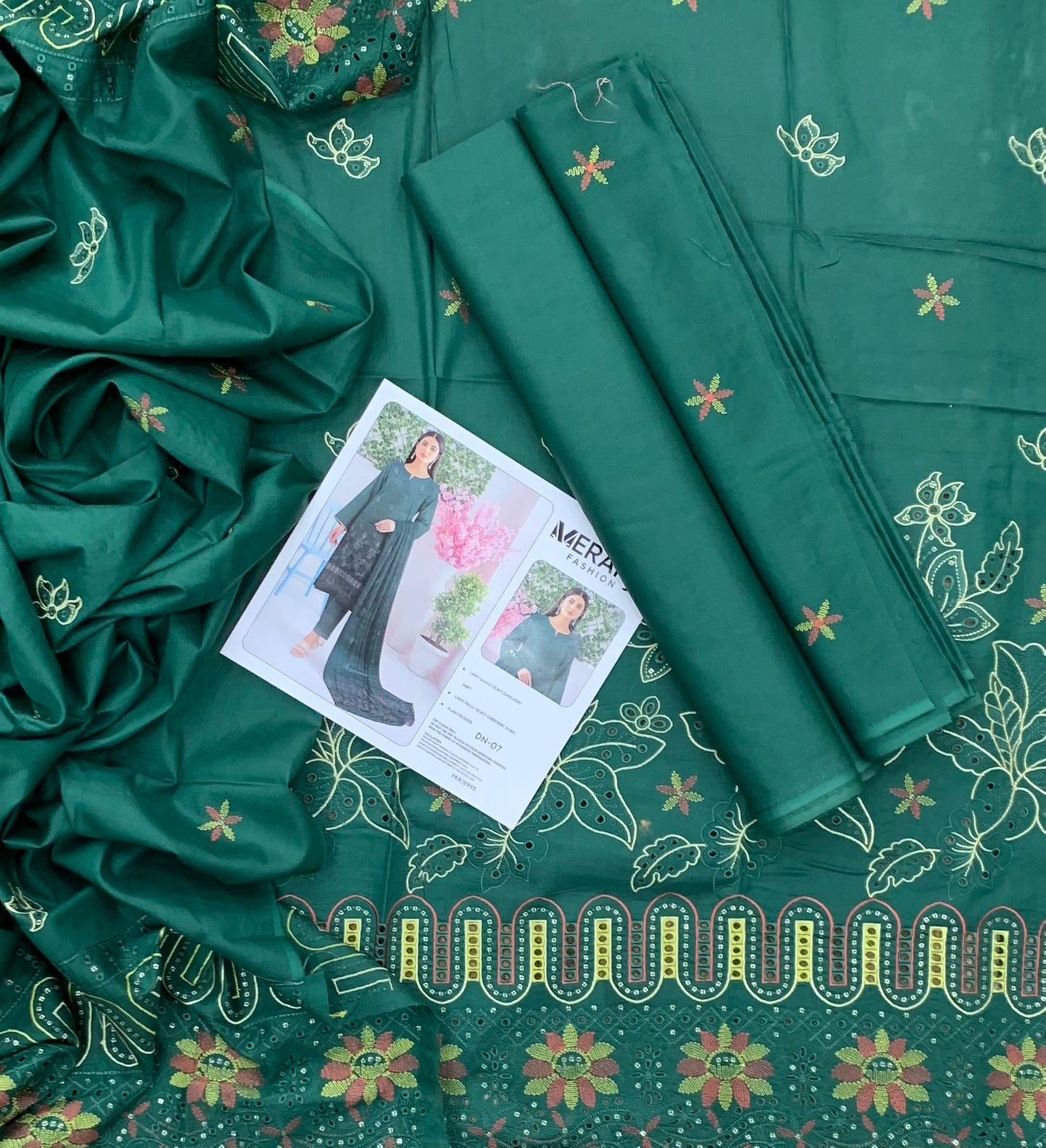 Luxury Embroidered Lawn Suit by Meraki Fashion