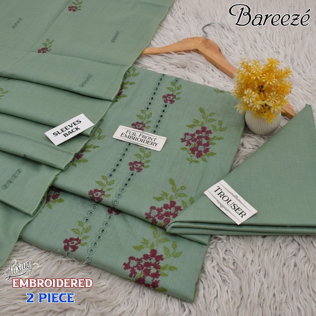Bareeze Luxury Embroidered Lawn 2 Piece Suit Collection