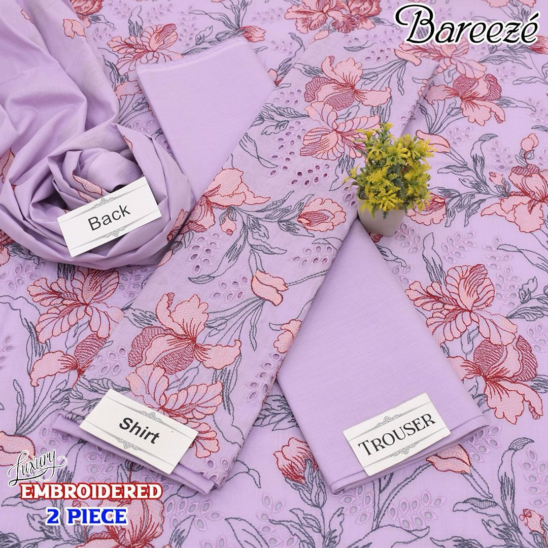 Bareeze Luxury Embroidered Lawn 2 Piece Suit Collection