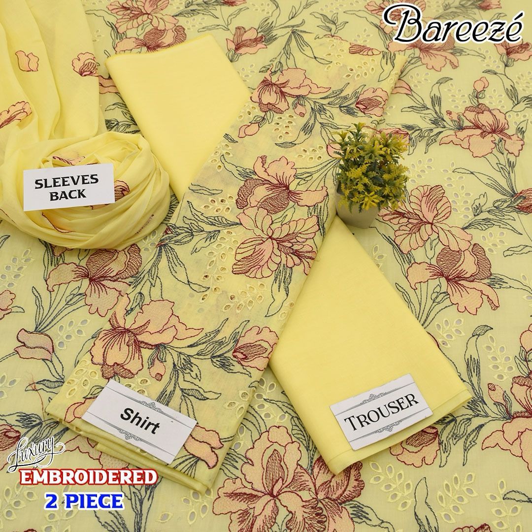 Bareeze Luxury Embroidered Lawn 2 Piece Suit Collection