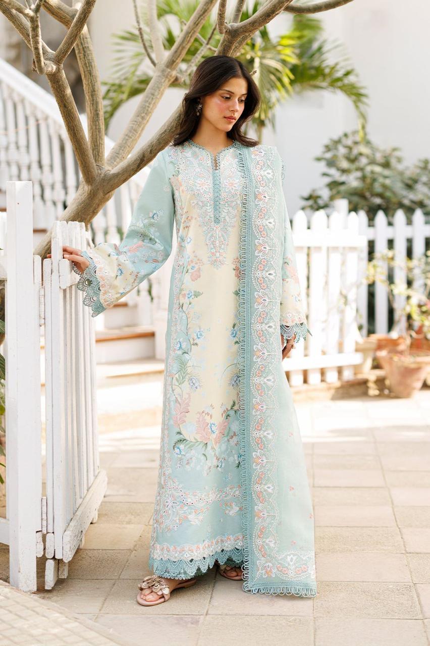 Affrozeh Lawn Collection 2026 Embroidered Chiffon Dupatta Suit