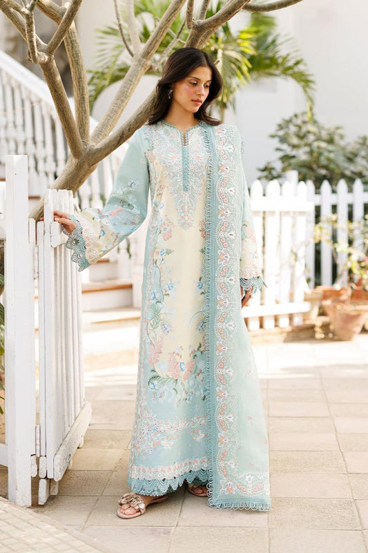 Affrozeh Lawn Collection 2026 Embroidered Chiffon Dupatta Suit