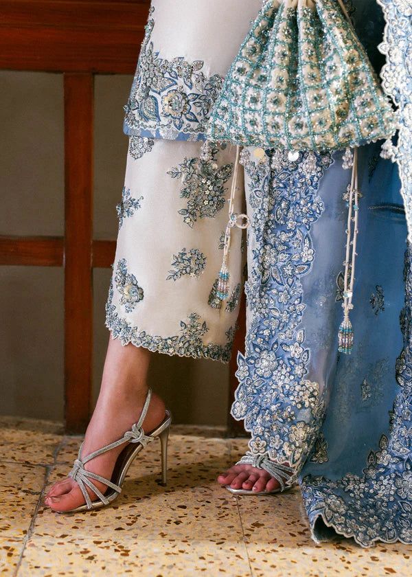 Premium Embroidered Lawn Suit by Hussain Rehar