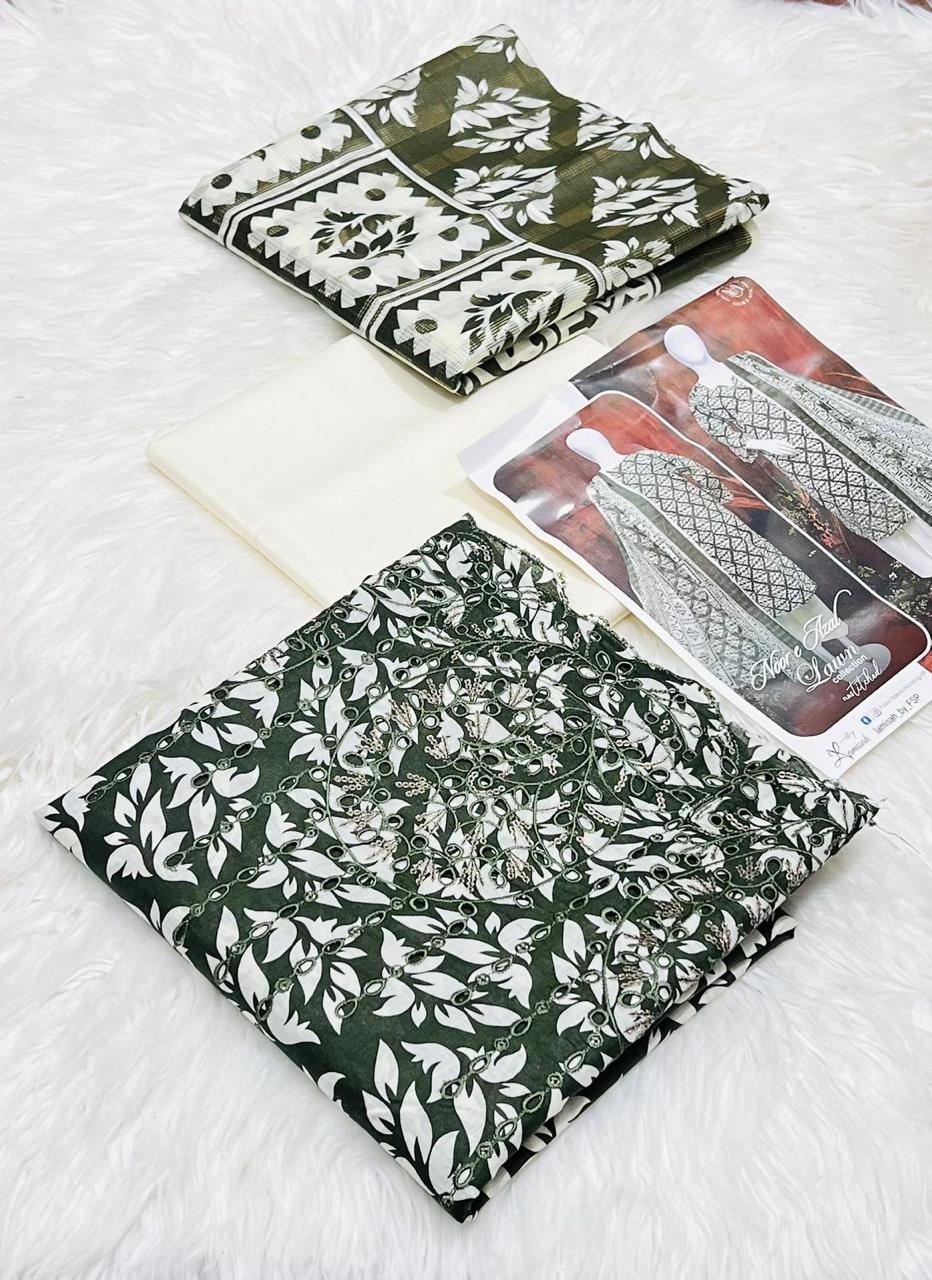 Noor-E-Azal Premium Embroidered Lawn Collection