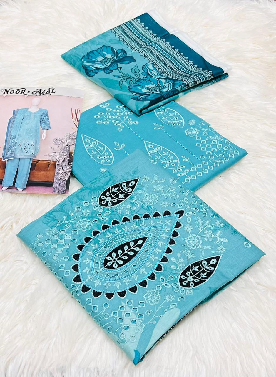 Noor-E-Azal Premium Embroidered Lawn Collection