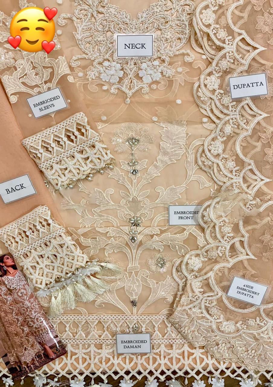 Maria B Organza & Silk Embroidered Dress | Premium Formal Collection
