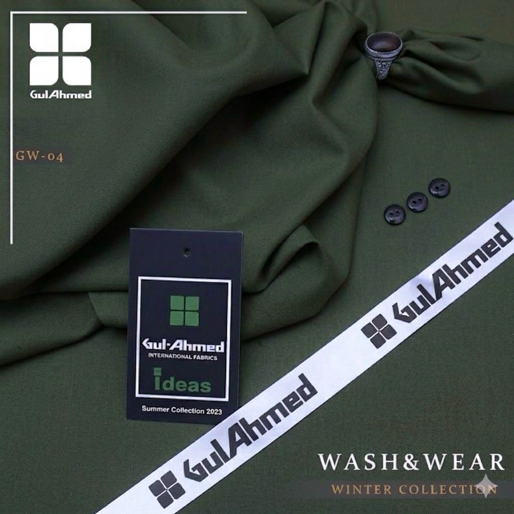 Gul Ahmed Luxury Boski Fabric for Men | Premium Soft Wash & Wear Collection