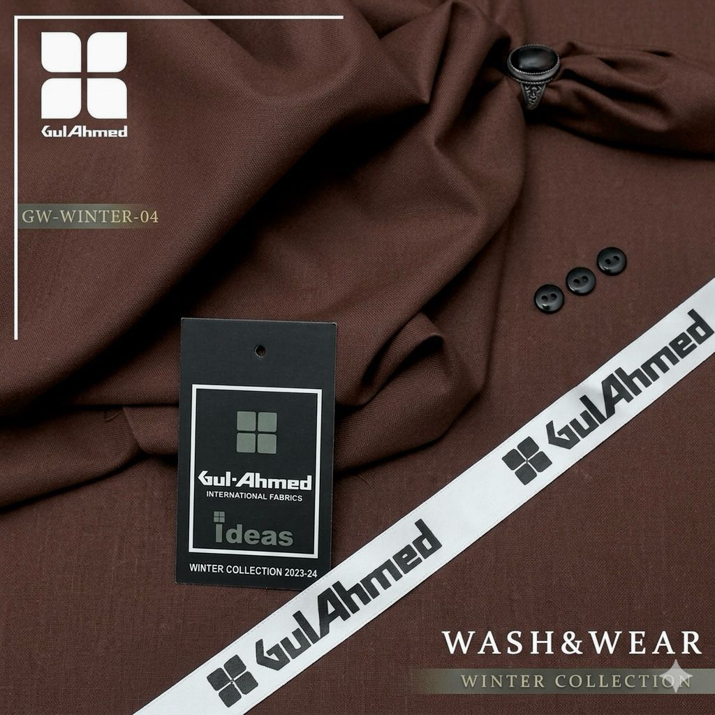 Gul Ahmed Luxury Boski Fabric for Men | Premium Soft Wash & Wear Collection