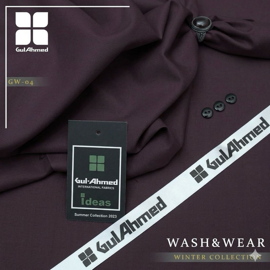 Gul Ahmed Luxury Boski Fabric for Men | Premium Soft Wash & Wear Collection