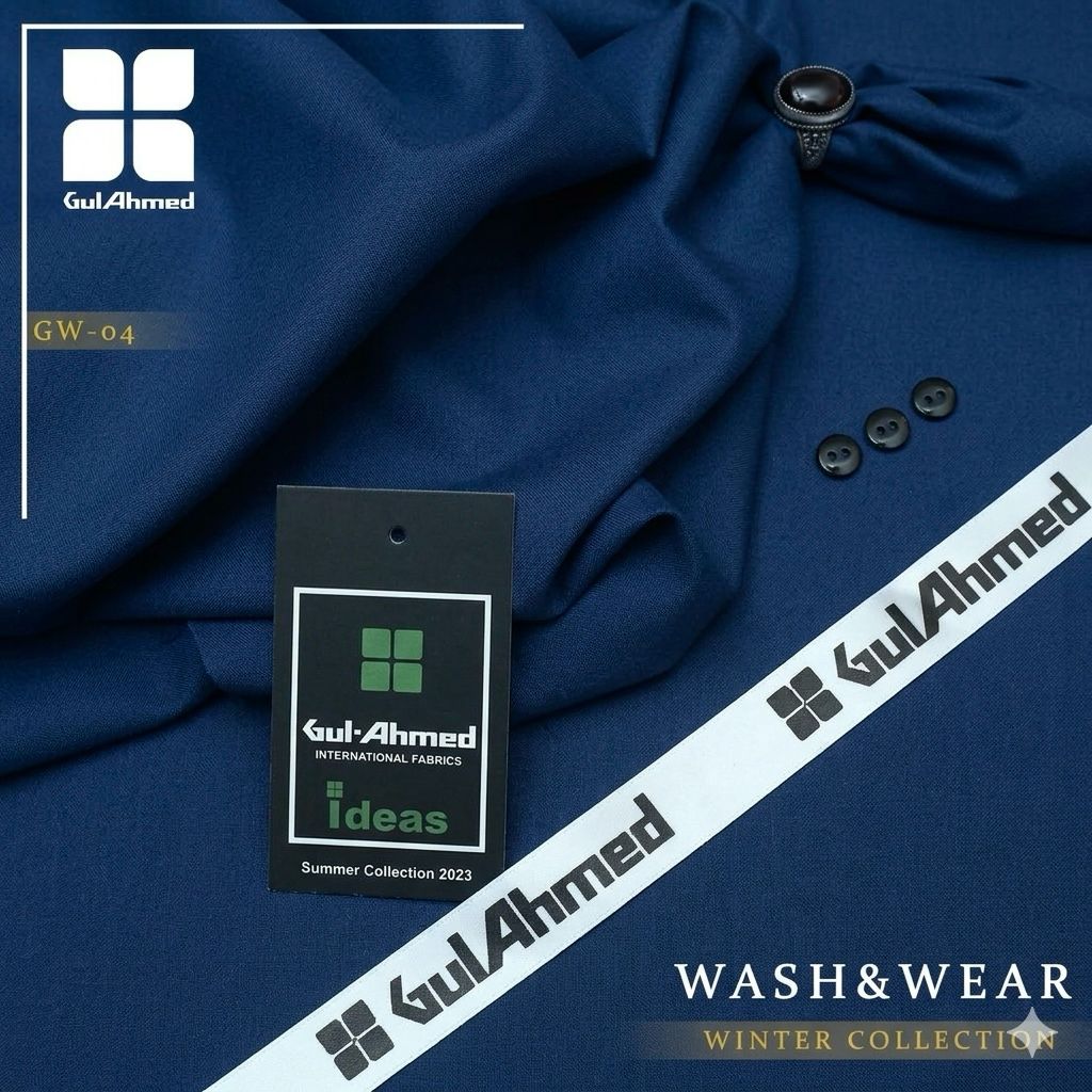 Gul Ahmed Luxury Boski Fabric for Men | Premium Soft Wash & Wear Collection