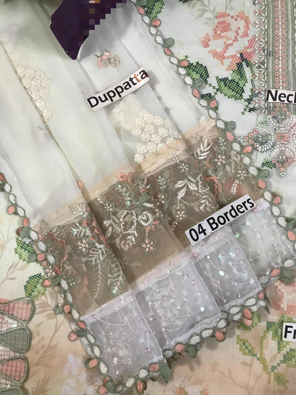 Nureh Lawn Collection 2026 | Printed Lawn Suit with Embroidered Chiffon Dupatta