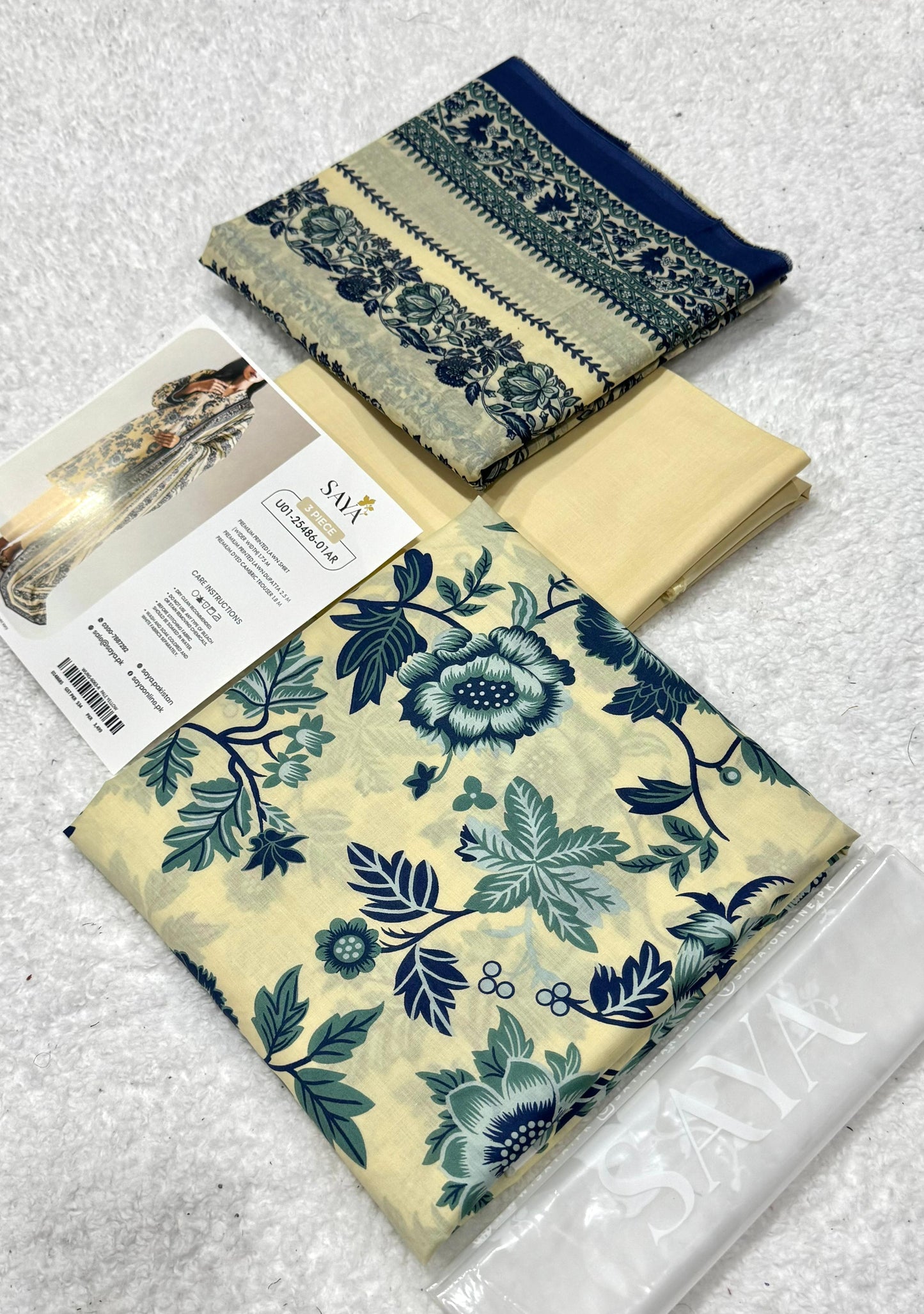SAYA Summer Lawn Collection 2026 | Printed Lawn 3 Piece Suit