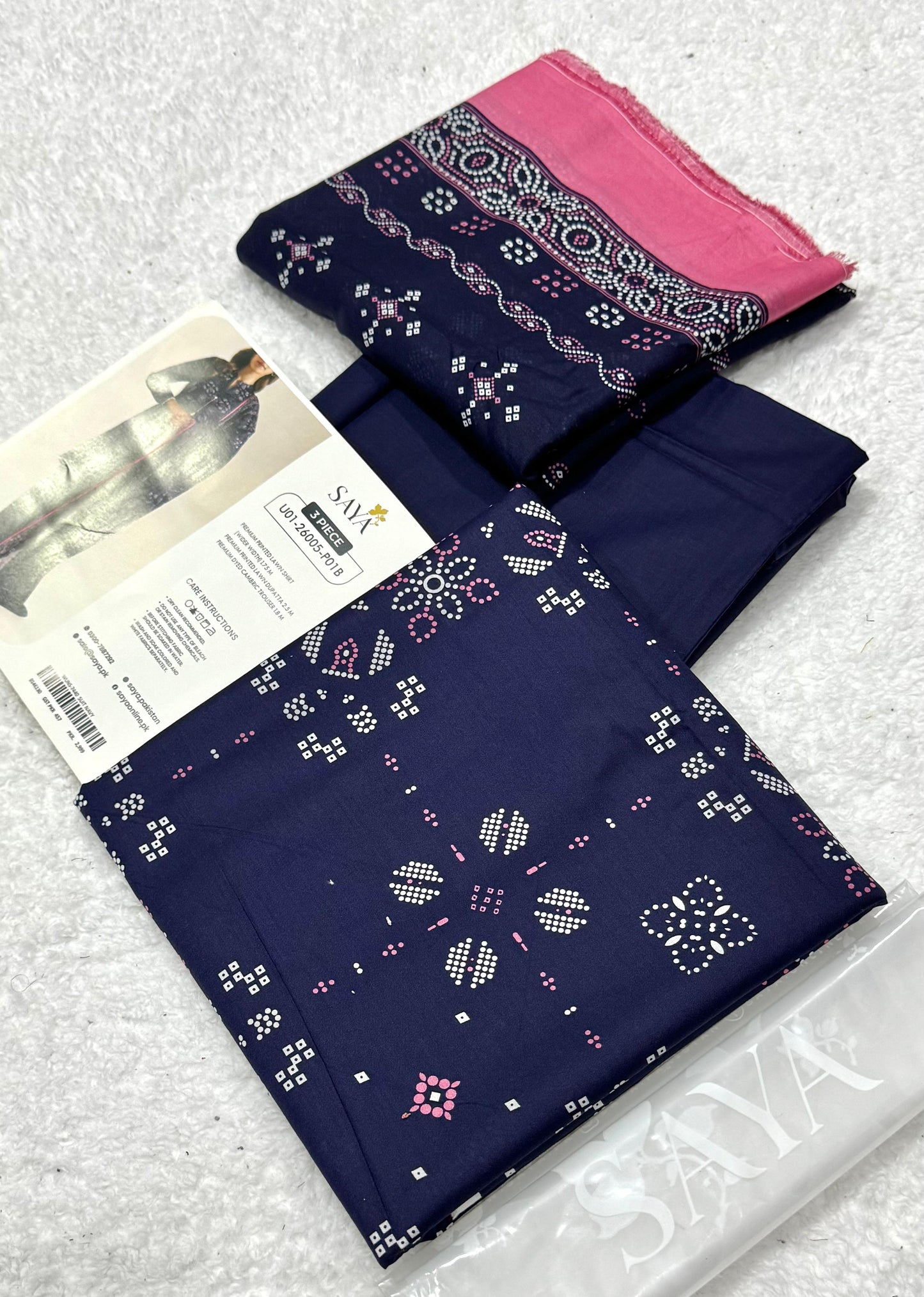 SAYA Summer Lawn Collection 2026 | Printed Lawn 3 Piece Suit