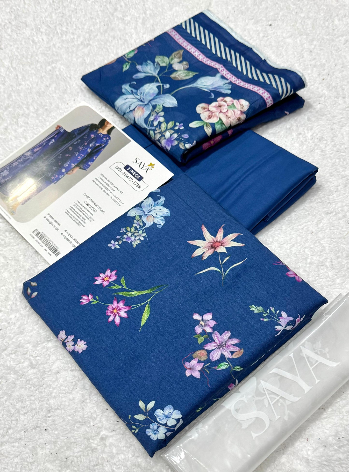SAYA Summer Lawn Collection 2026 | Printed Lawn 3 Piece Suit