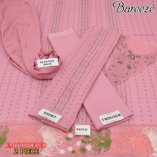 Bareeze Luxury Lawn 2 Piece Suit | Heavy Embroidered Collection