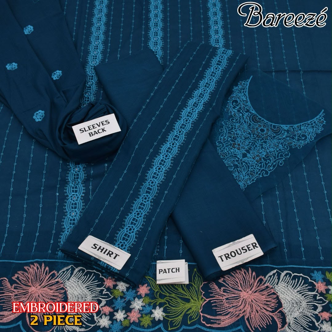Bareeze Luxury Lawn 2 Piece Suit | Heavy Embroidered Collection
