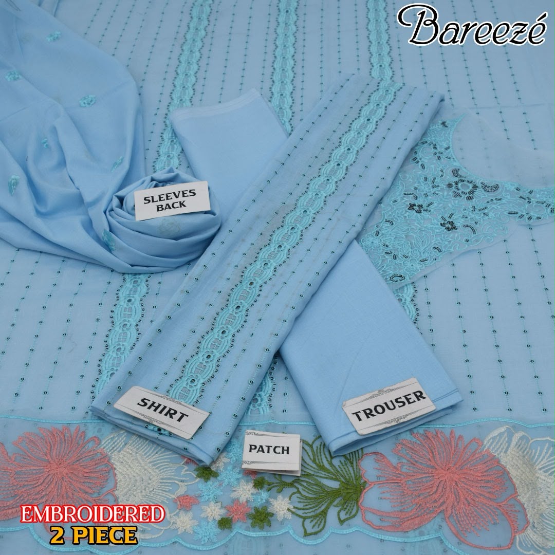 Bareeze Luxury Lawn 2 Piece Suit | Heavy Embroidered Collection
