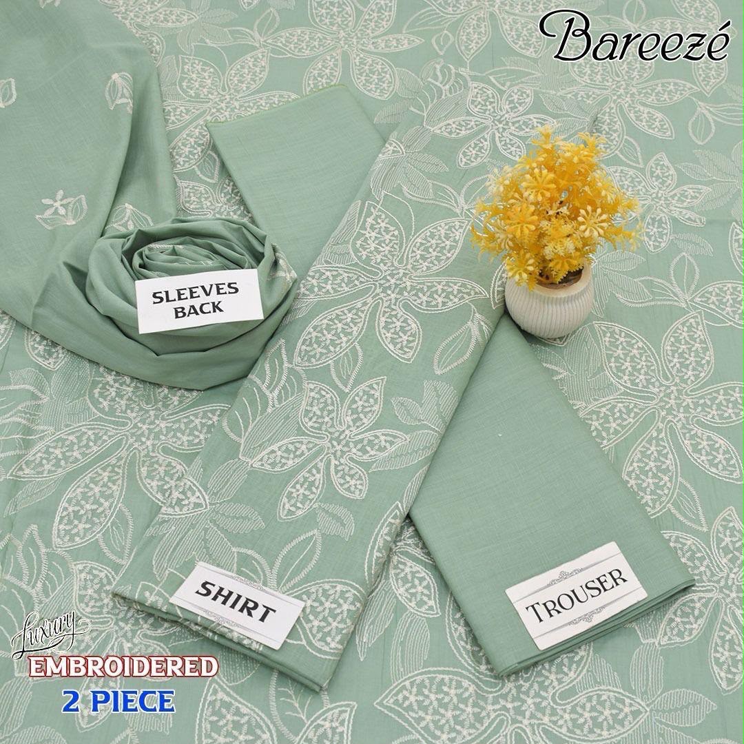Bareeze Luxury Lawn 2 Piece Suit | Heavy Embroidered Collection