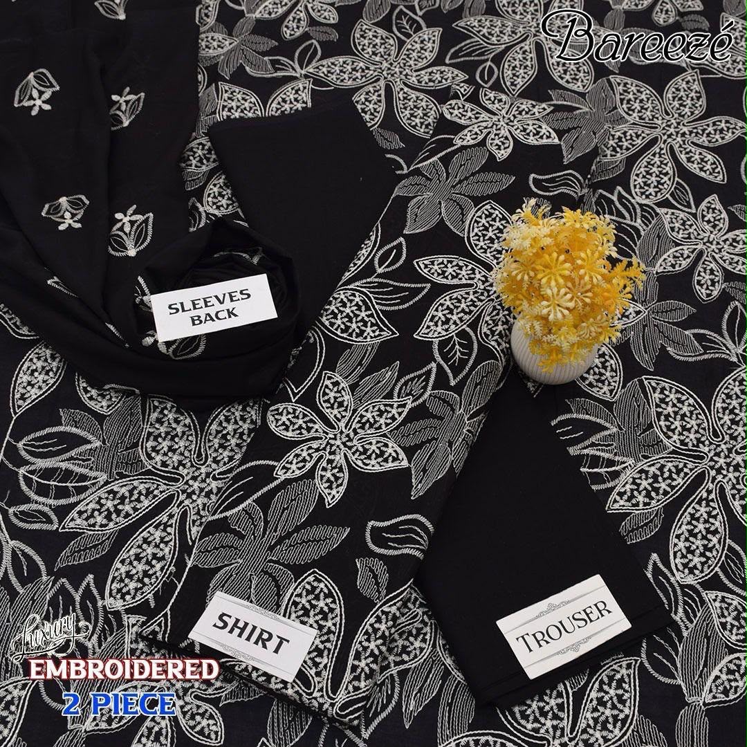 Bareeze Luxury Lawn 2 Piece Suit | Heavy Embroidered Collection