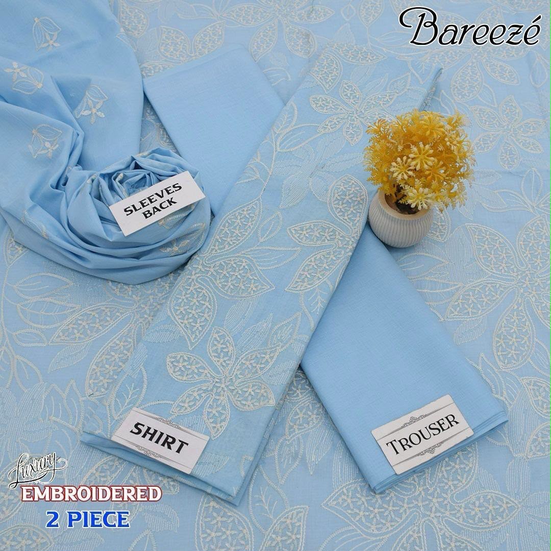 Bareeze Luxury Lawn 2 Piece Suit | Heavy Embroidered Collection