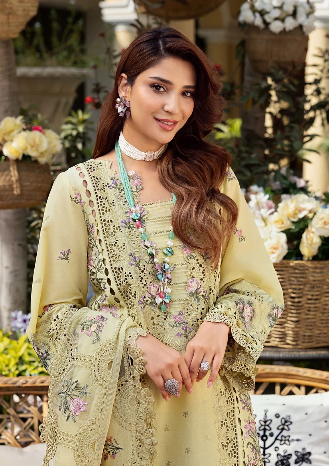ELAF Chikankari Embroidered Lawn 3 Piece Suit