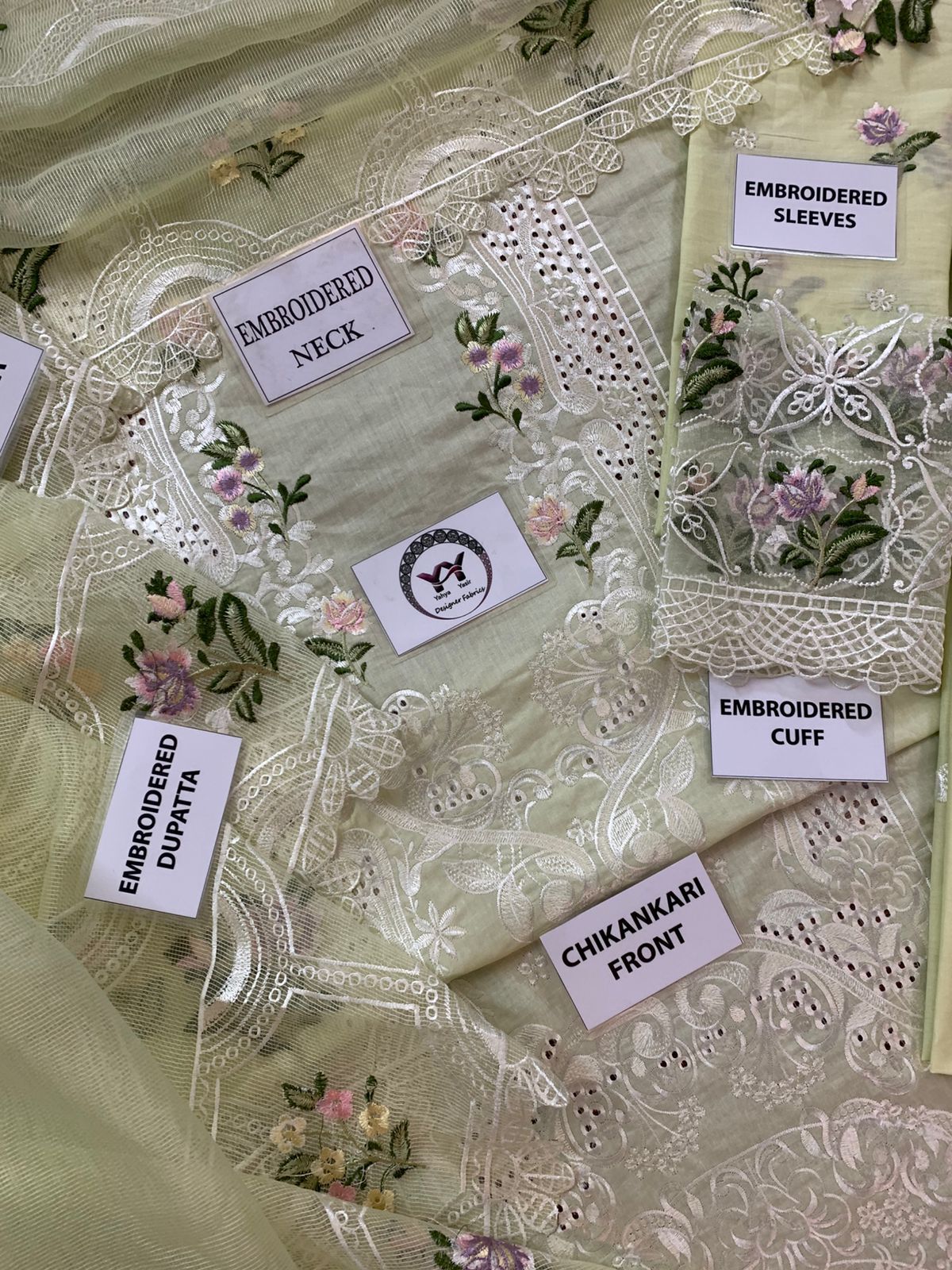 ELAF Chikankari Embroidered Lawn 3 Piece Suit
