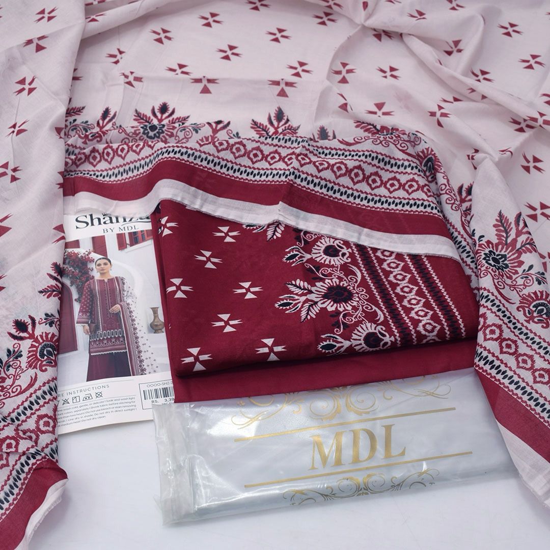 SHANZAY by MDL – Premium Digital Printed Lawn 3 Piece SuitSHANZAY by MDL – Premium Digital Printed Lawn 3 Piece Suit