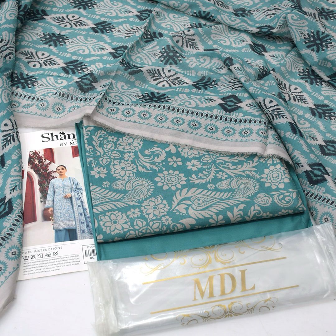 SHANZAY by MDL – Premium Digital Printed Lawn 3 Piece SuitSHANZAY by MDL – Premium Digital Printed Lawn 3 Piece Suit