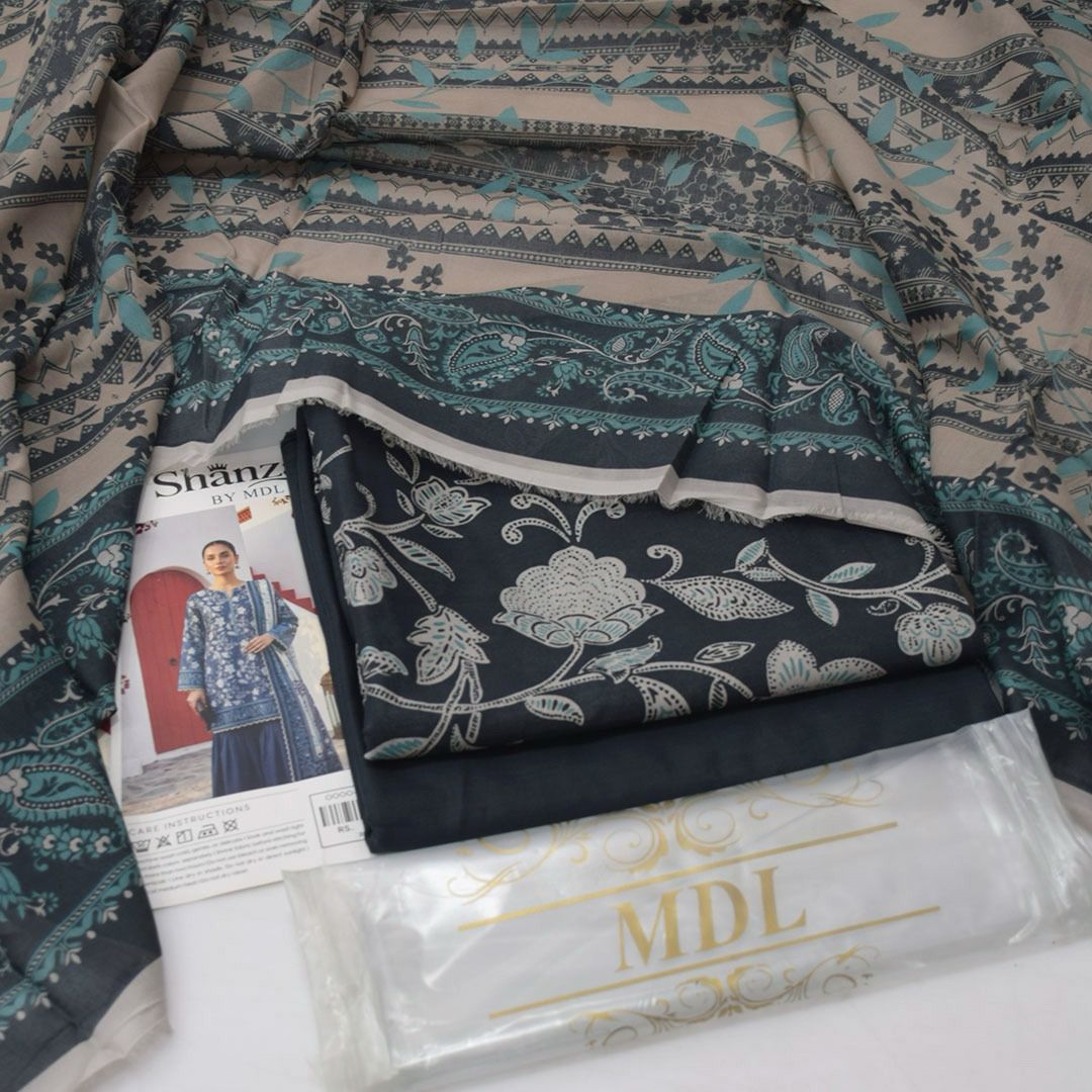 SHANZAY by MDL – Premium Digital Printed Lawn 3 Piece SuitSHANZAY by MDL – Premium Digital Printed Lawn 3 Piece Suit