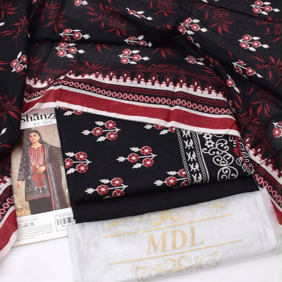 SHANZAY by MDL – Premium Digital Printed Lawn 3 Piece SuitSHANZAY by MDL – Premium Digital Printed Lawn 3 Piece Suit