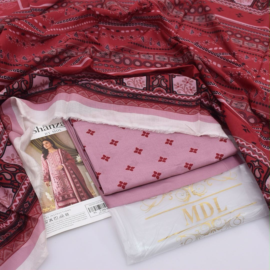 SHANZAY by MDL – Premium Digital Printed Lawn 3 Piece SuitSHANZAY by MDL – Premium Digital Printed Lawn 3 Piece Suit