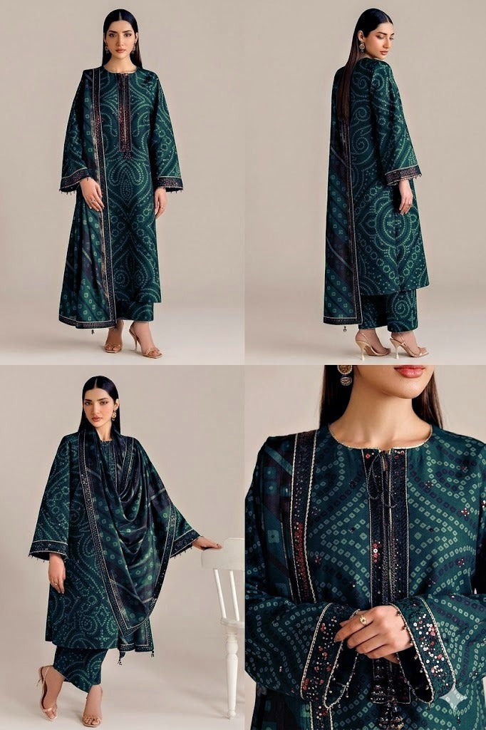 Jazmin Unstitched Lawn Suit with Chiffon Dupatta – Replica Collection