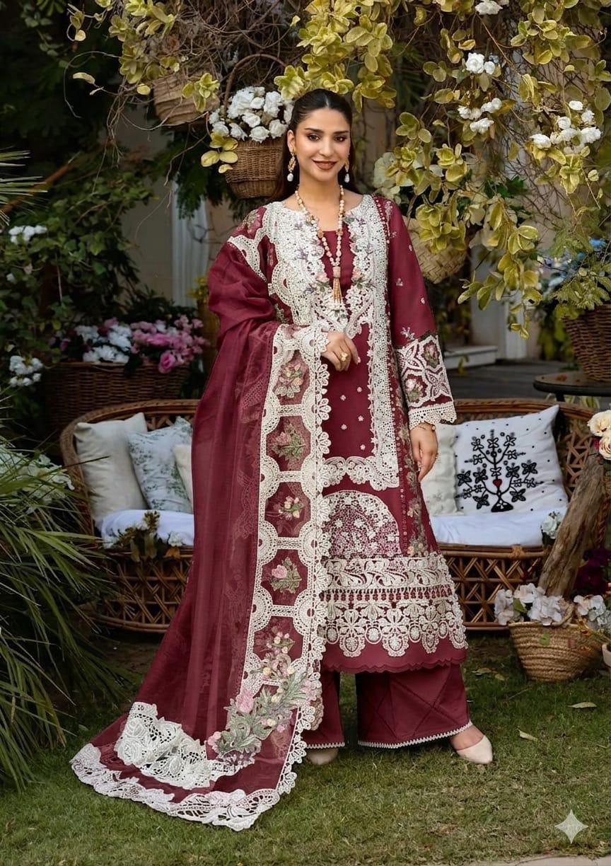 ELAF Chikankari Embroidered Lawn 3 Piece Suit – Luxury Summer Collection