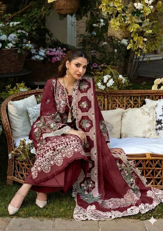 ELAF Chikankari Embroidered Lawn 3 Piece Suit – Luxury Summer Collection
