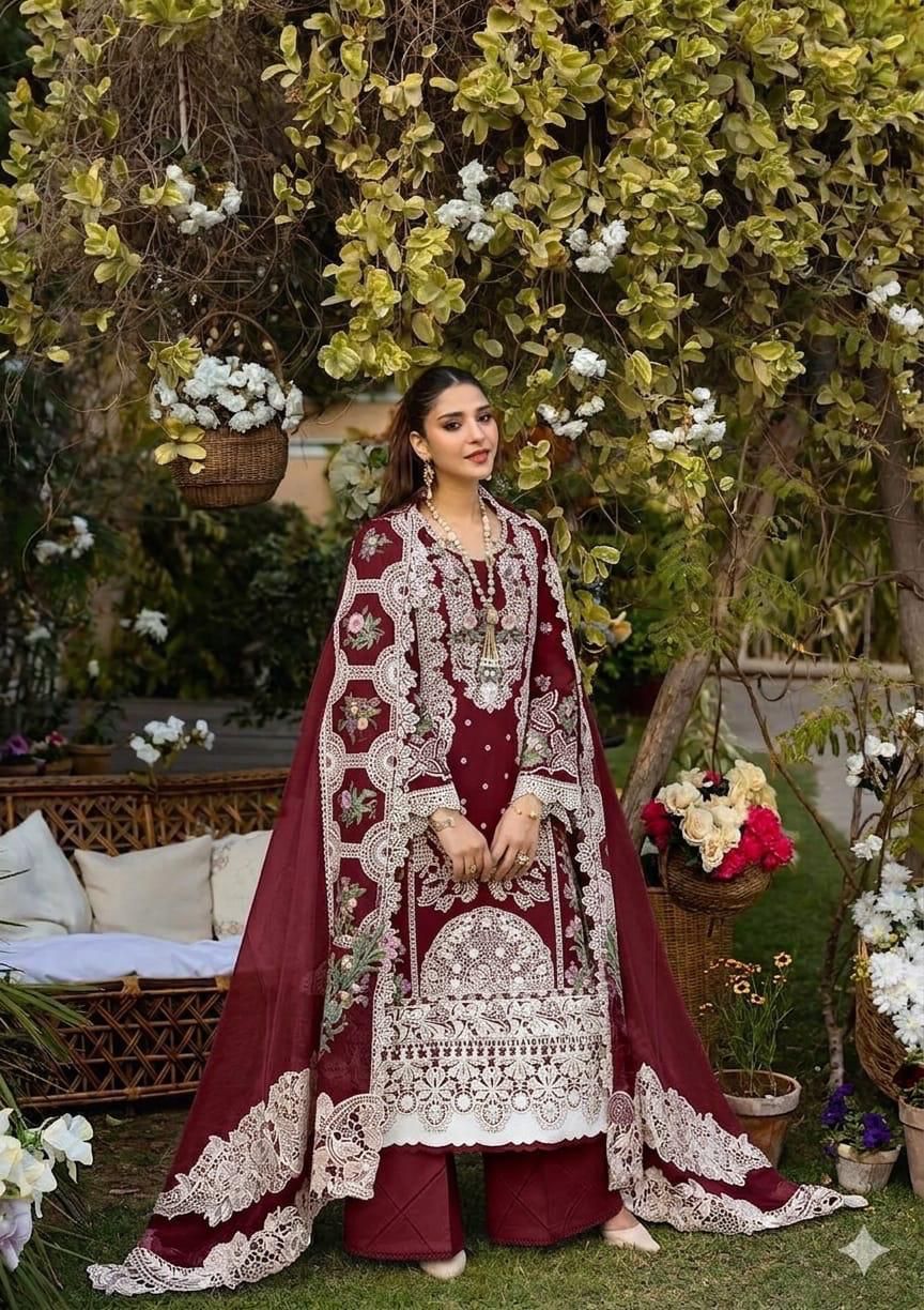ELAF Chikankari Embroidered Lawn 3 Piece Suit – Luxury Summer Collection