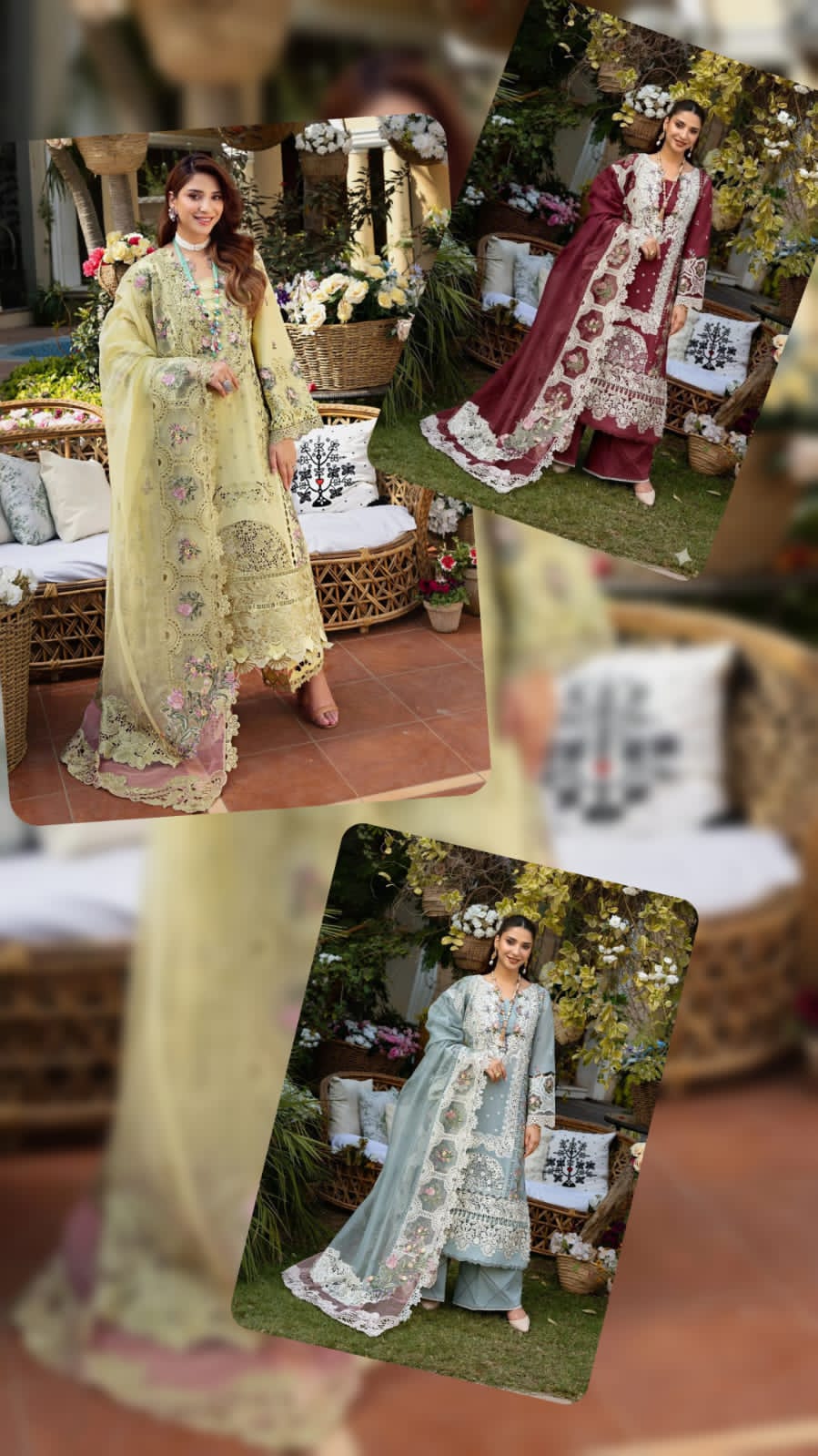 ELAF Chikankari Embroidered Lawn 3 Piece Suit